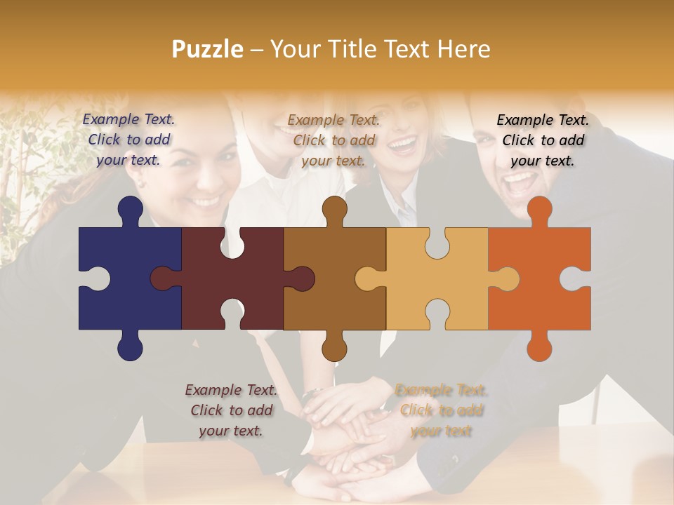 Konzept Verbund Motivation PowerPoint Template