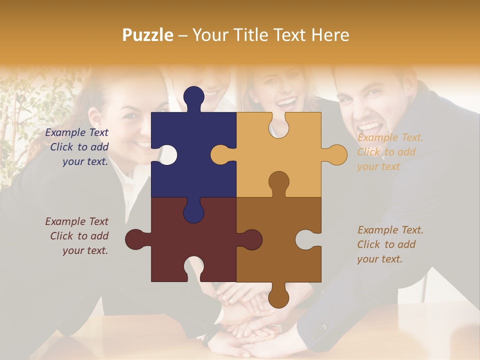 Konzept Verbund Motivation PowerPoint Template