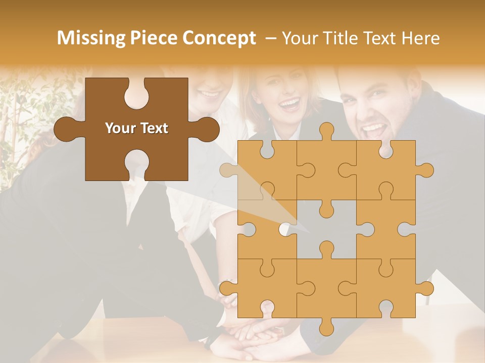 Konzept Verbund Motivation PowerPoint Template