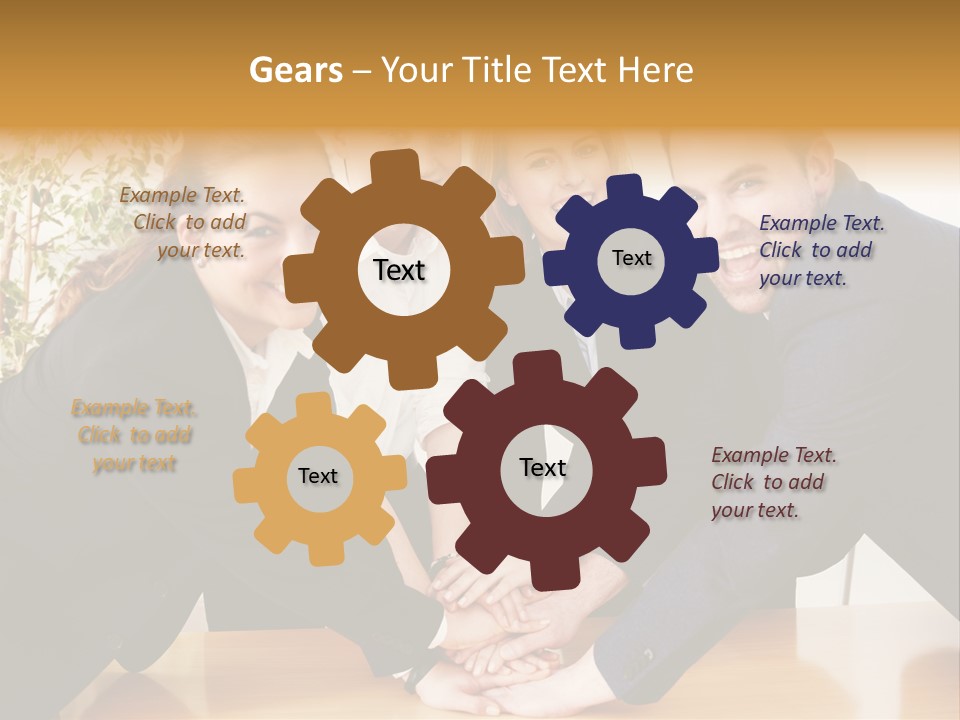 Konzept Verbund Motivation PowerPoint Template