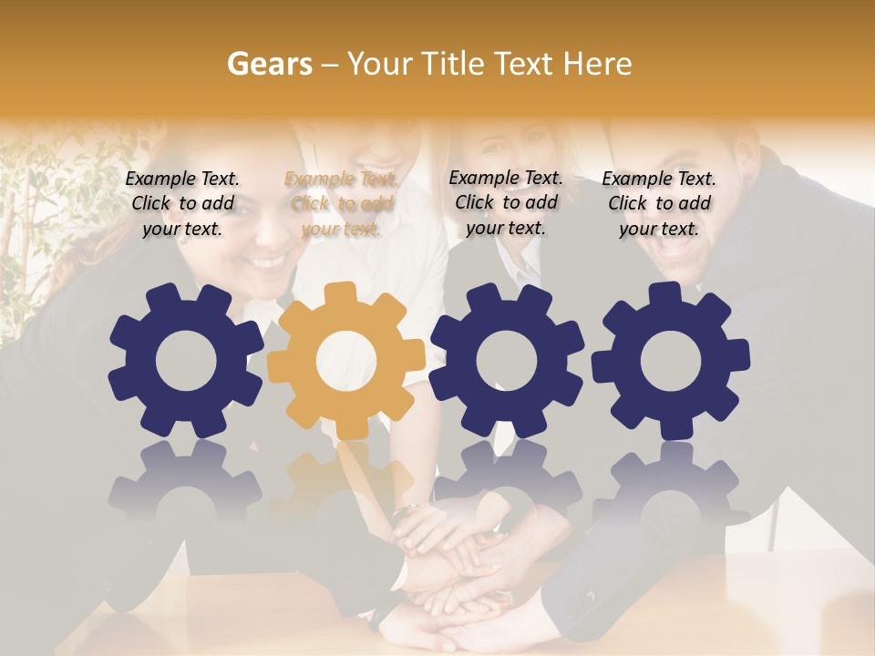 Konzept Verbund Motivation PowerPoint Template