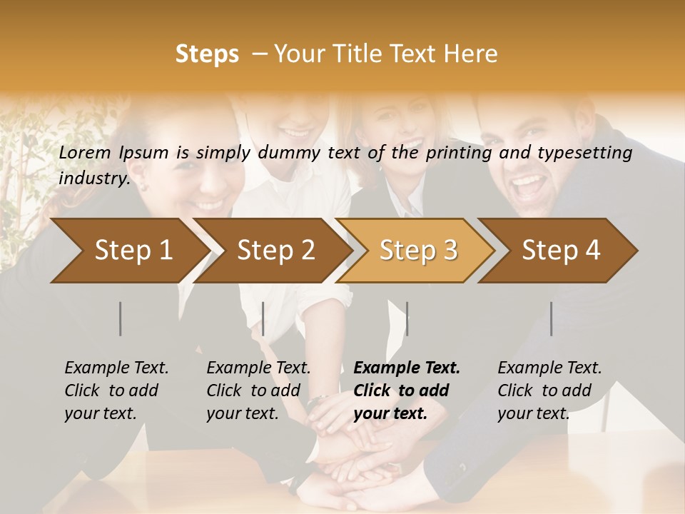 Konzept Verbund Motivation PowerPoint Template