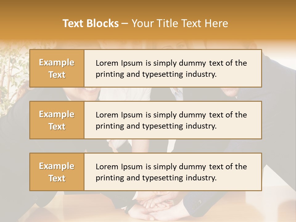 Konzept Verbund Motivation PowerPoint Template