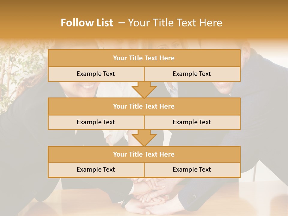 Konzept Verbund Motivation PowerPoint Template