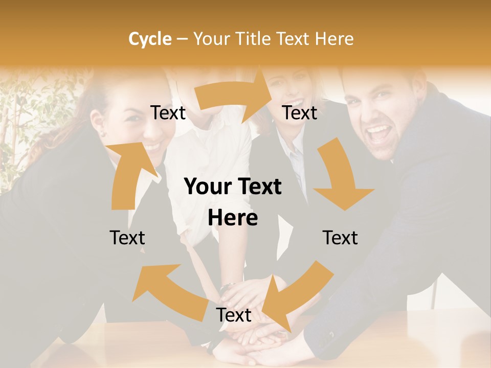 Konzept Verbund Motivation PowerPoint Template