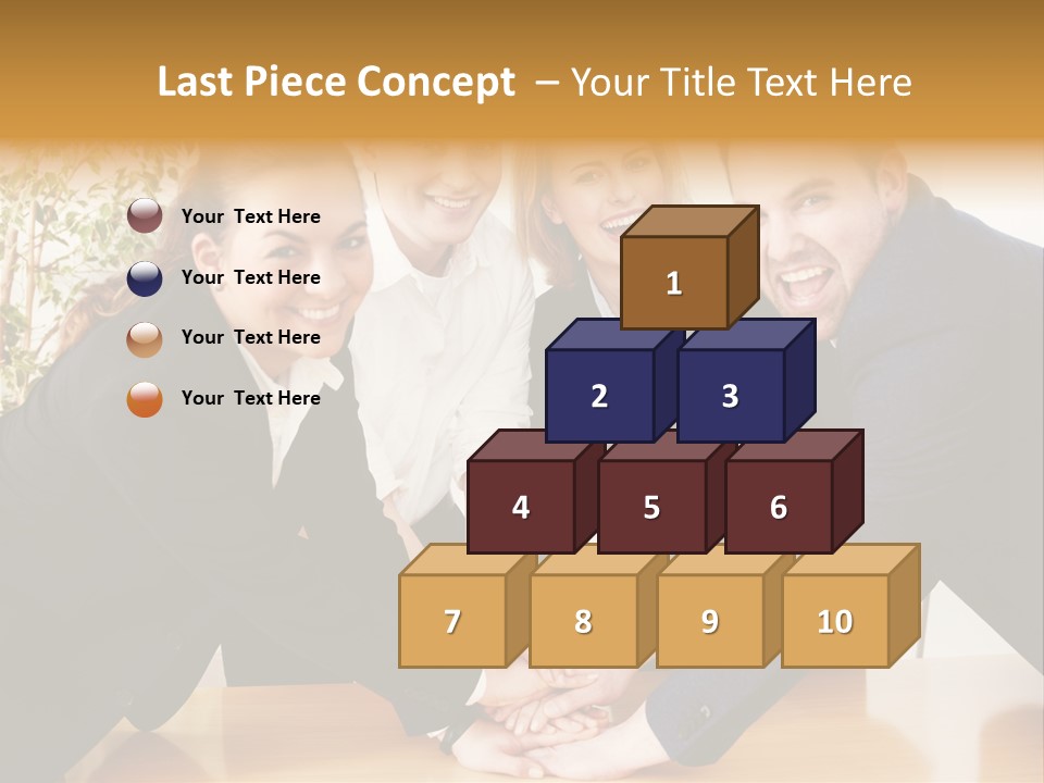 Konzept Verbund Motivation PowerPoint Template