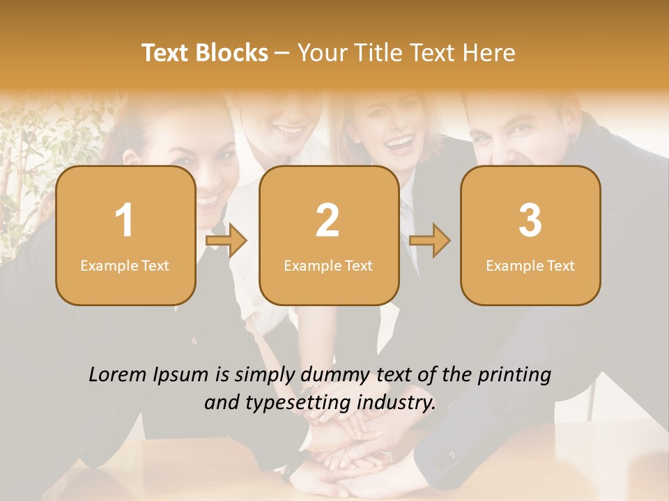 Konzept Verbund Motivation PowerPoint Template