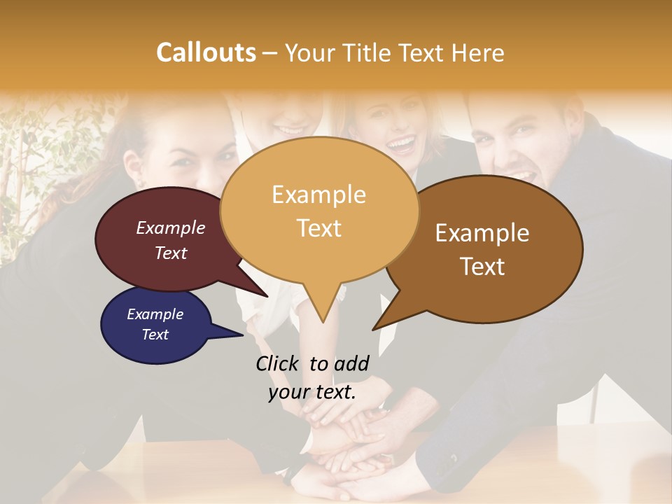 Konzept Verbund Motivation PowerPoint Template