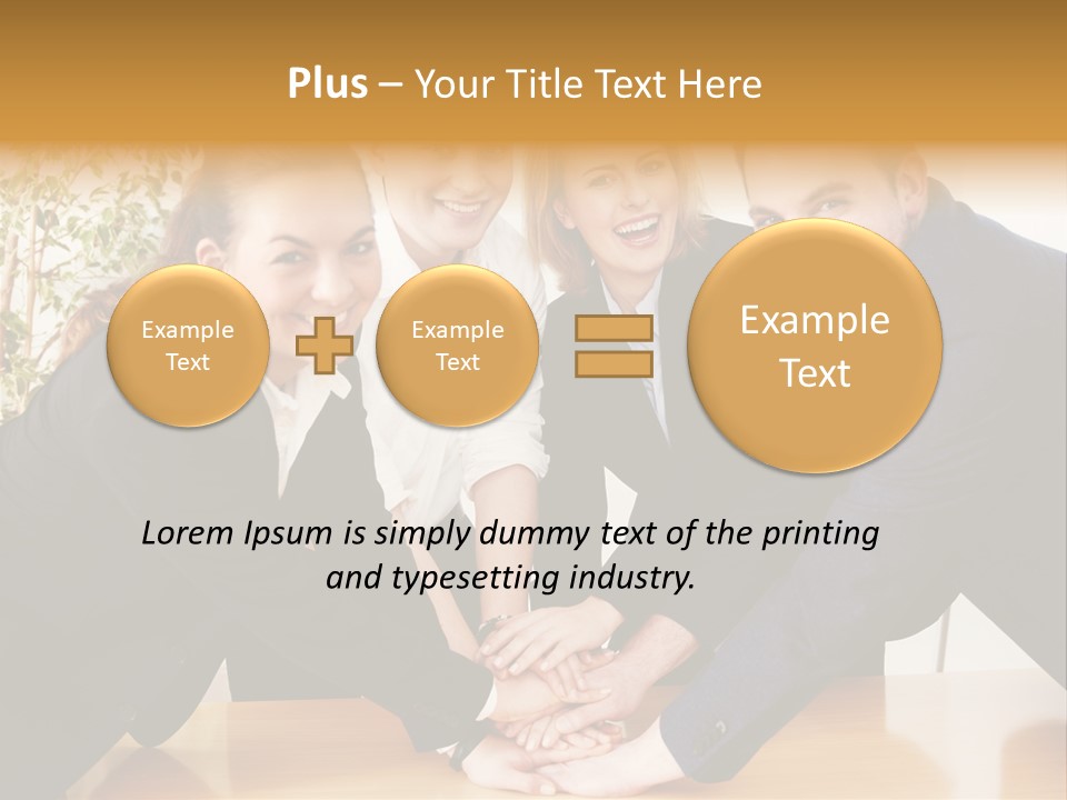 Konzept Verbund Motivation PowerPoint Template