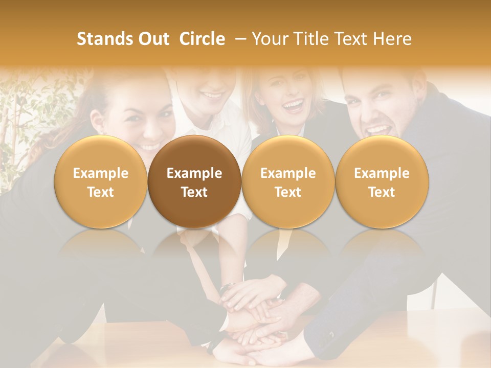 Konzept Verbund Motivation PowerPoint Template