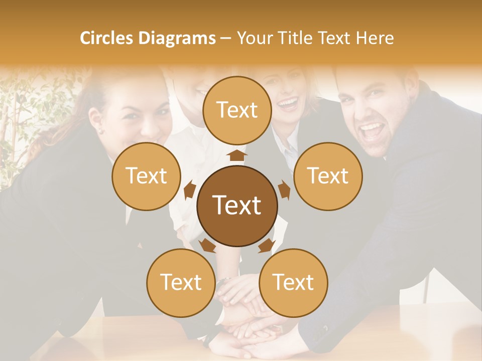 Konzept Verbund Motivation PowerPoint Template