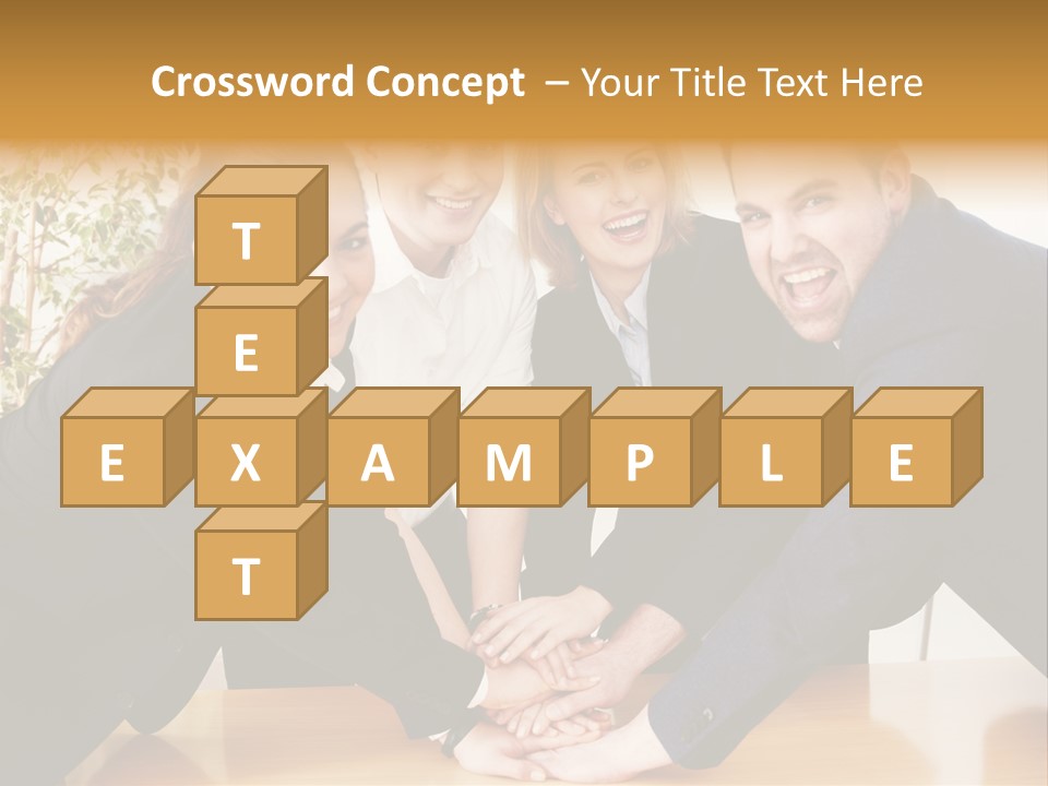 Konzept Verbund Motivation PowerPoint Template