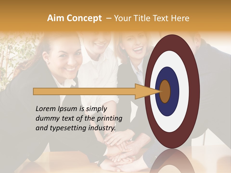 Konzept Verbund Motivation PowerPoint Template