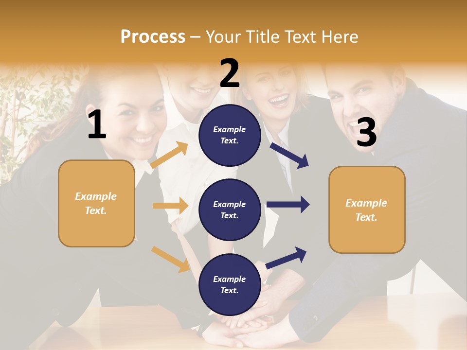 Konzept Verbund Motivation PowerPoint Template