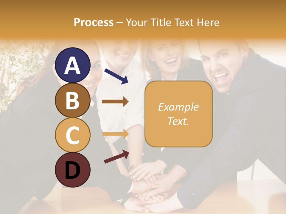 Konzept Verbund Motivation PowerPoint Template