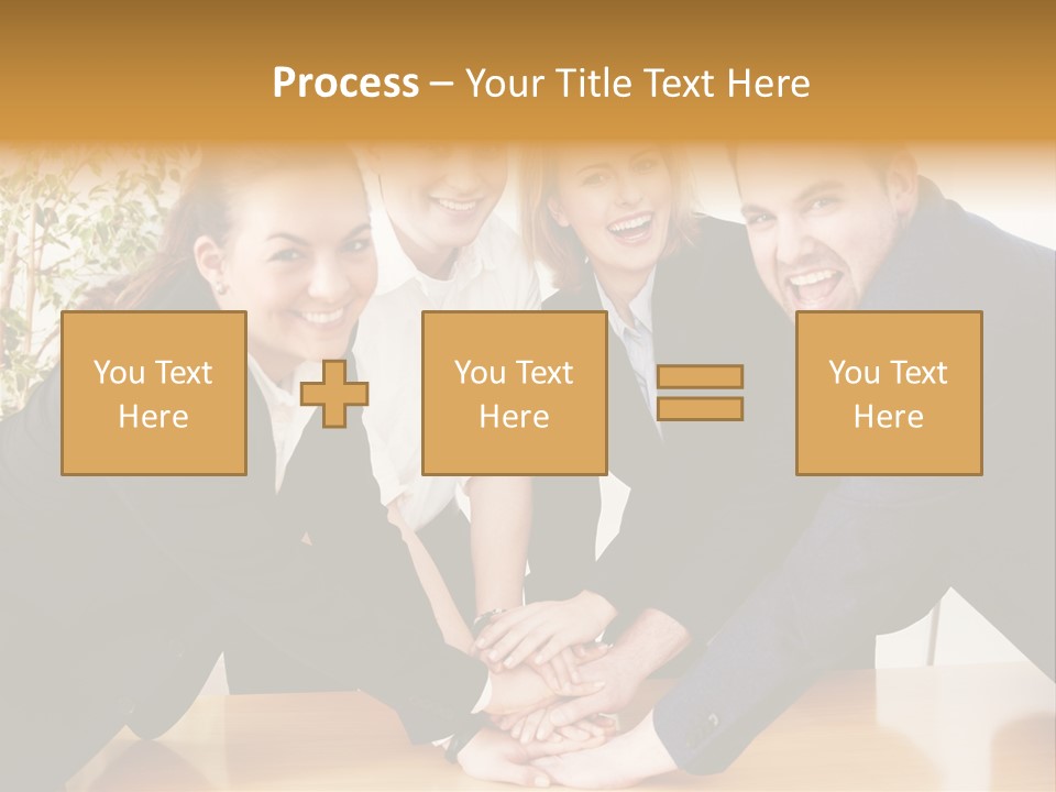 Konzept Verbund Motivation PowerPoint Template