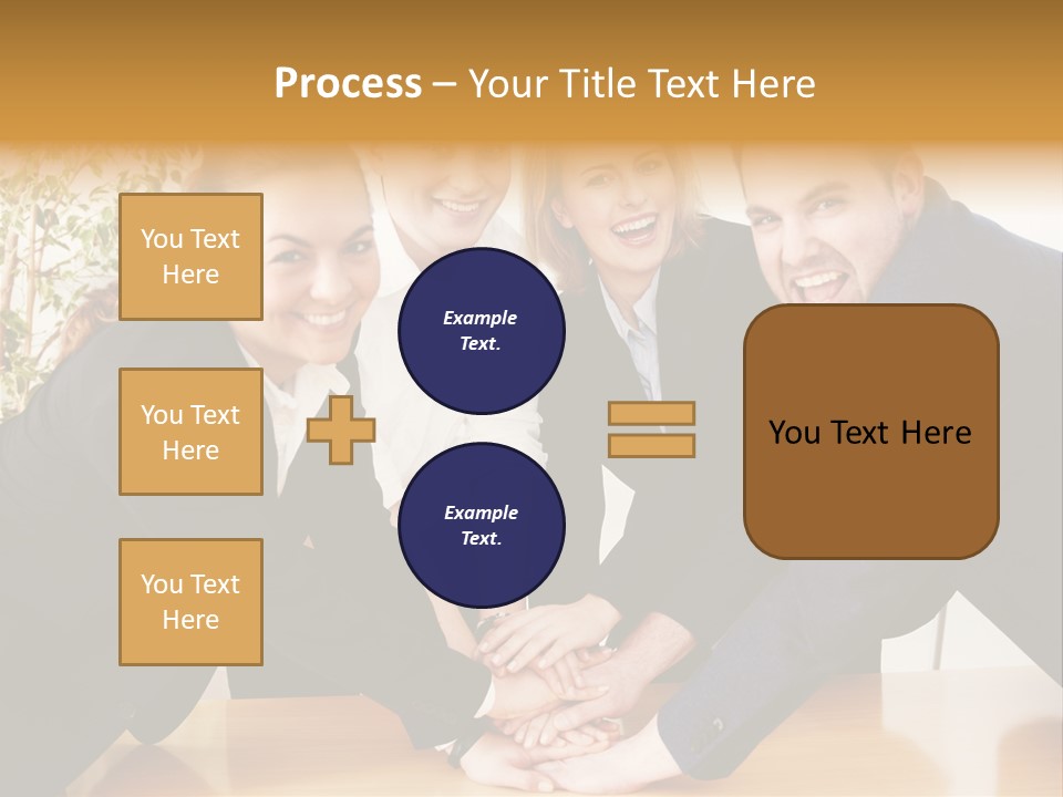 Konzept Verbund Motivation PowerPoint Template