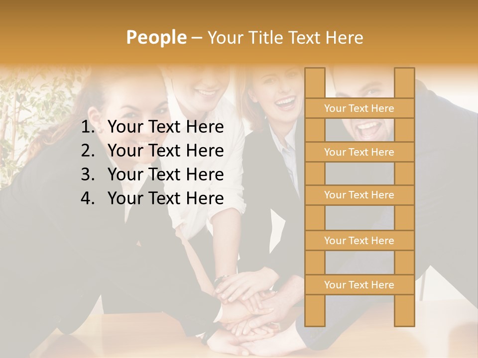 Konzept Verbund Motivation PowerPoint Template