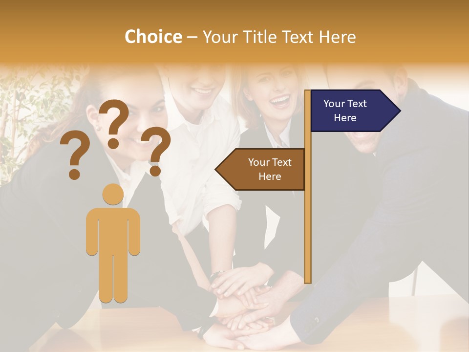 Konzept Verbund Motivation PowerPoint Template