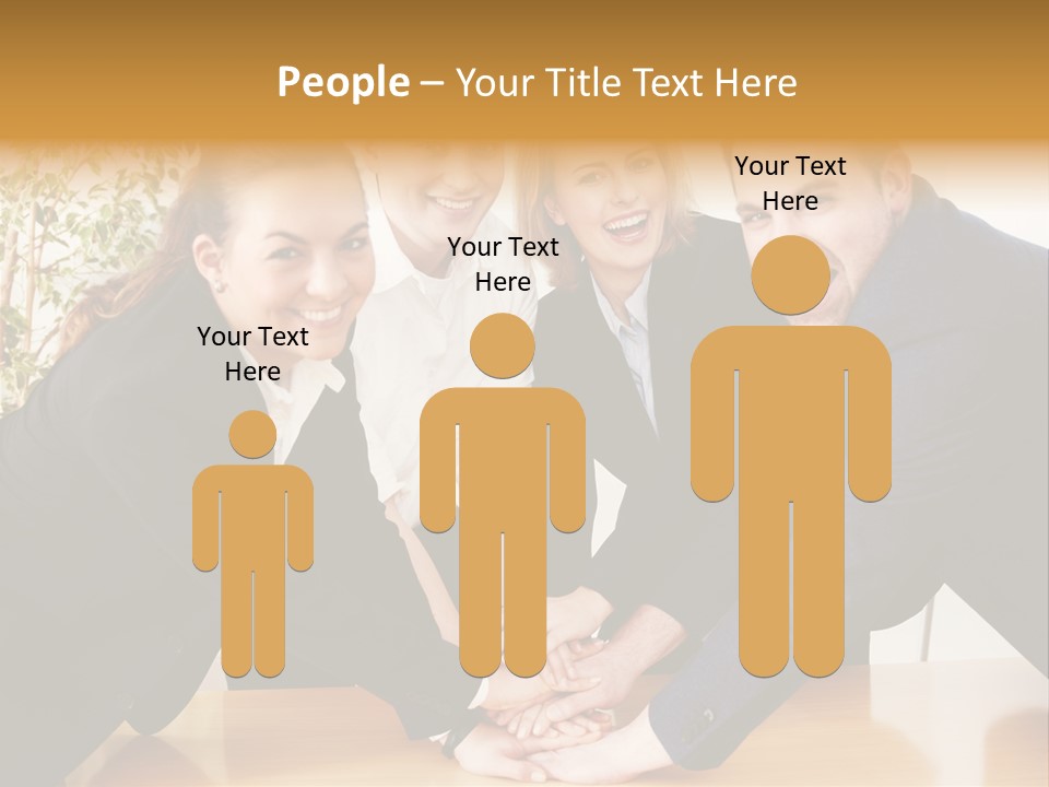 Konzept Verbund Motivation PowerPoint Template