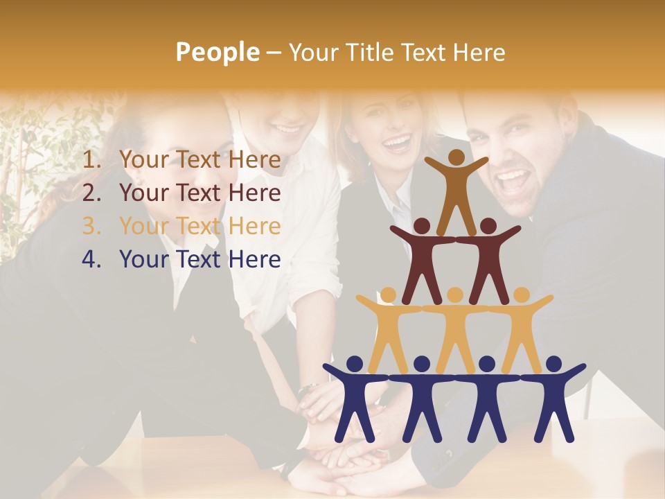 Konzept Verbund Motivation PowerPoint Template