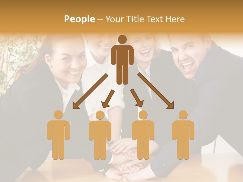 Konzept Verbund Motivation PowerPoint Template