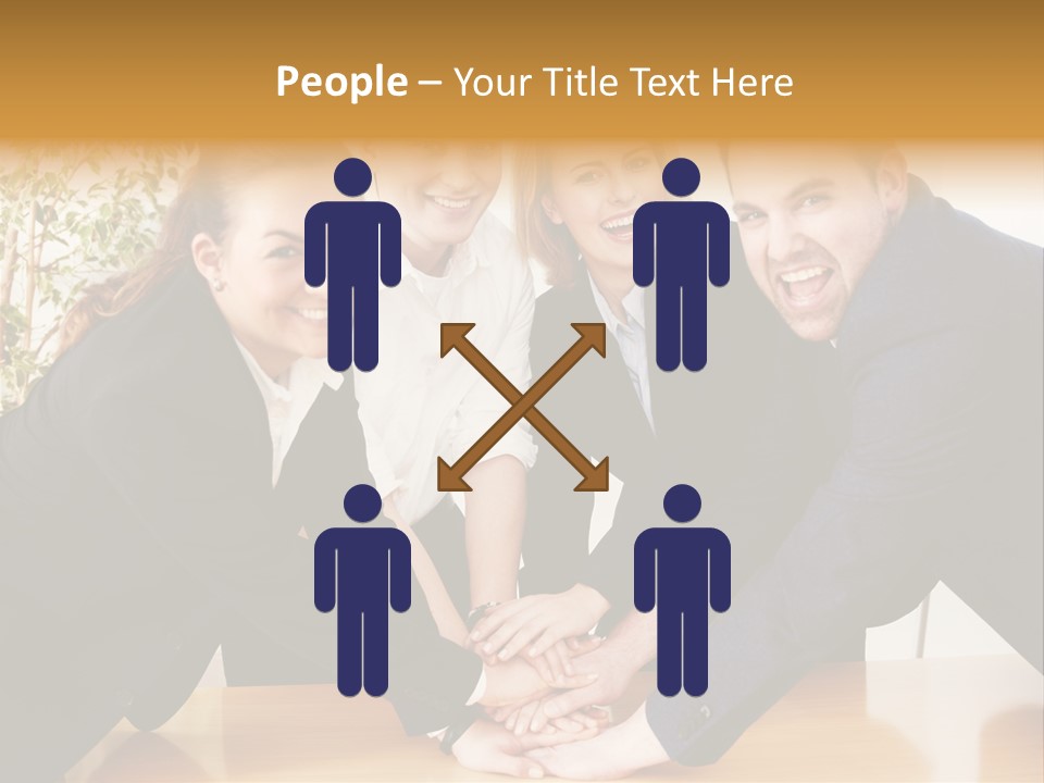 Konzept Verbund Motivation PowerPoint Template