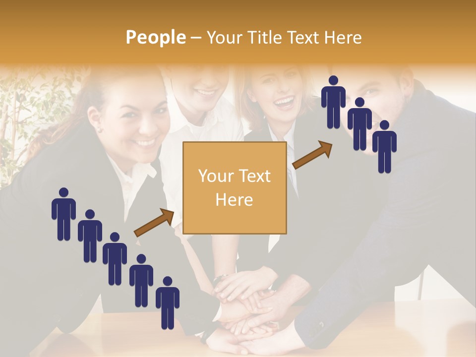 Konzept Verbund Motivation PowerPoint Template