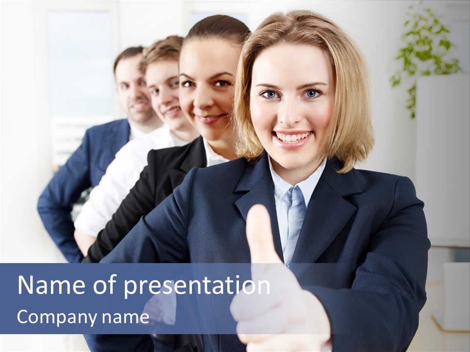 Meeting Besprechung Positiv PowerPoint Template