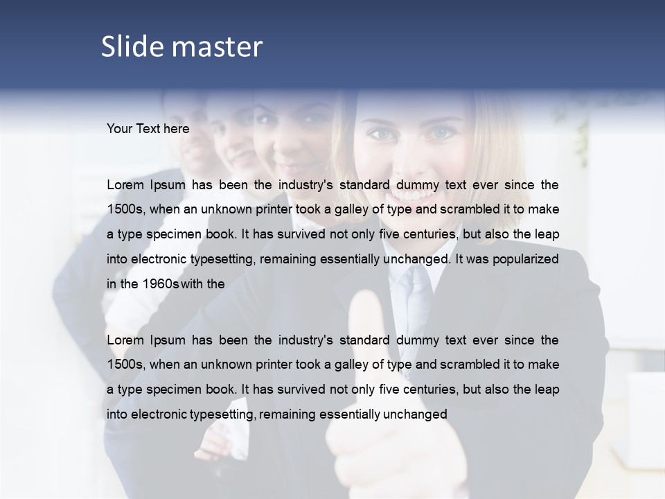 Meeting Besprechung Positiv PowerPoint Template