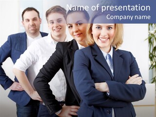 Konferenz Karriere Zusammenhalt PowerPoint Template