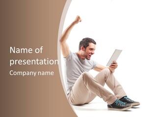 Joy Winner Triumph PowerPoint Template