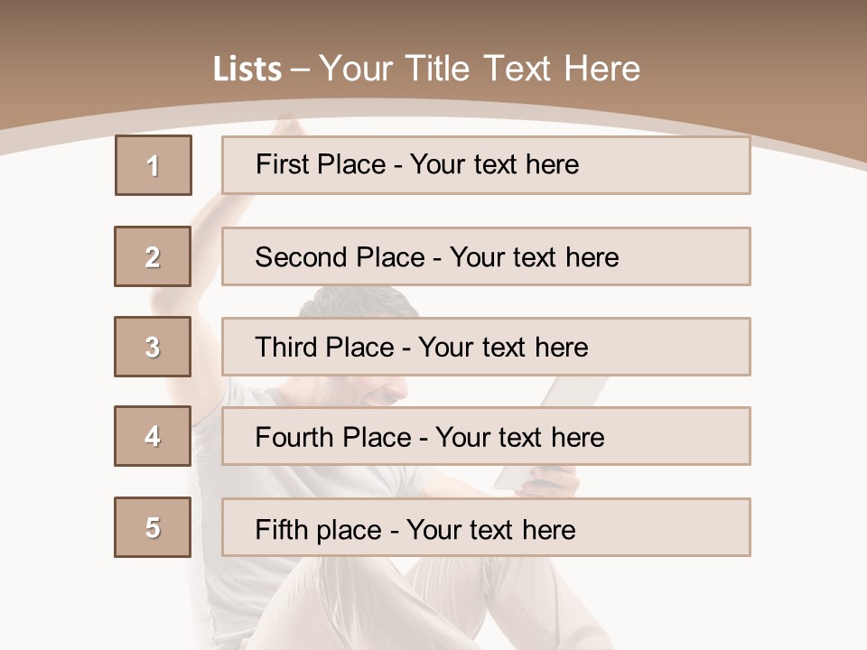 Joy Winner Triumph PowerPoint Template