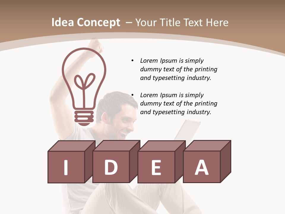 Joy Winner Triumph PowerPoint Template