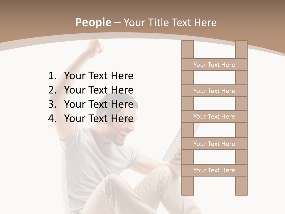 Joy Winner Triumph PowerPoint Template