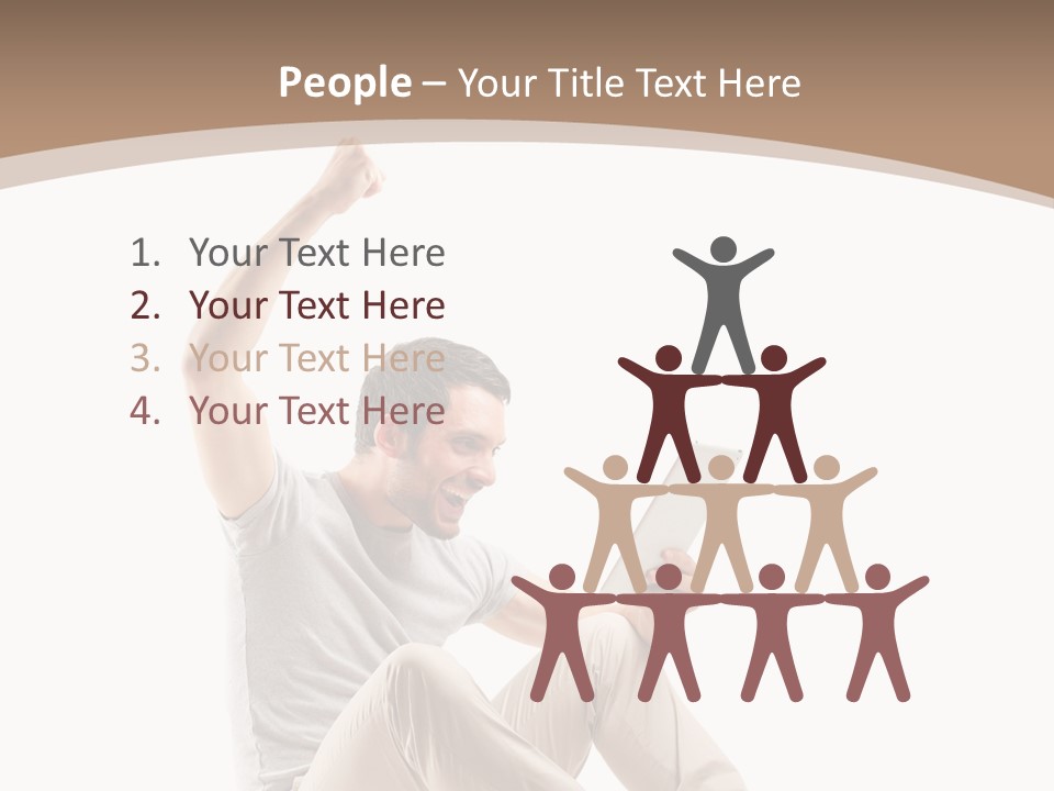 Joy Winner Triumph PowerPoint Template