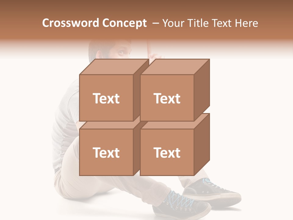 White Tablet Touchscreen PowerPoint Template