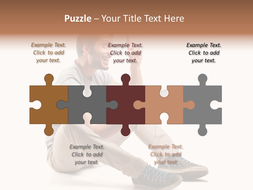 White Tablet Touchscreen PowerPoint Template