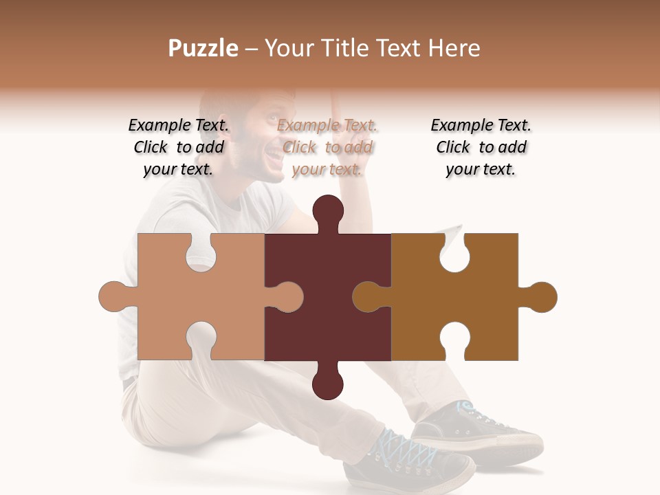 White Tablet Touchscreen PowerPoint Template