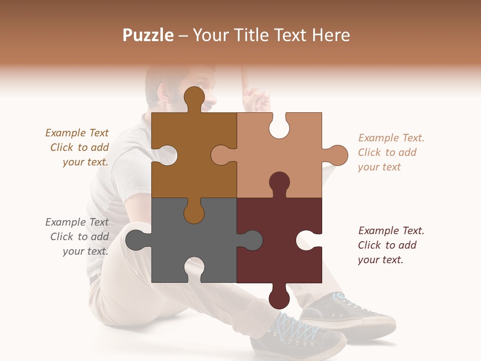 White Tablet Touchscreen PowerPoint Template