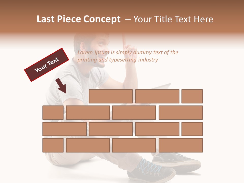 White Tablet Touchscreen PowerPoint Template