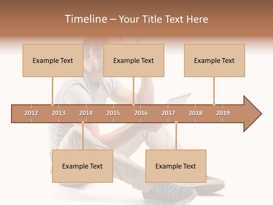 White Tablet Touchscreen PowerPoint Template