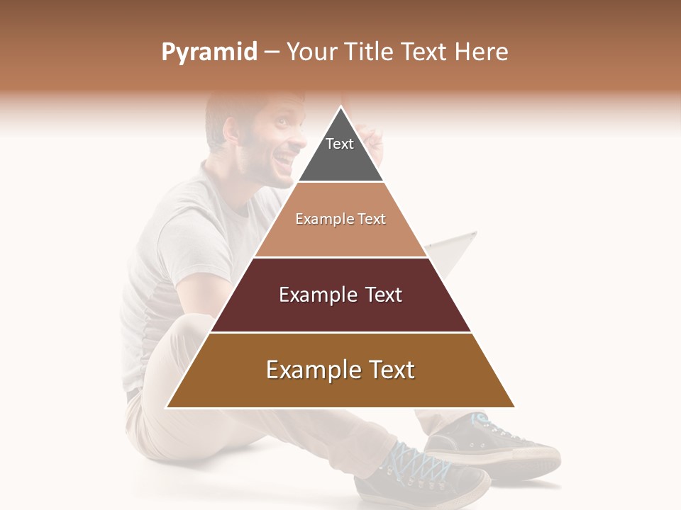 White Tablet Touchscreen PowerPoint Template