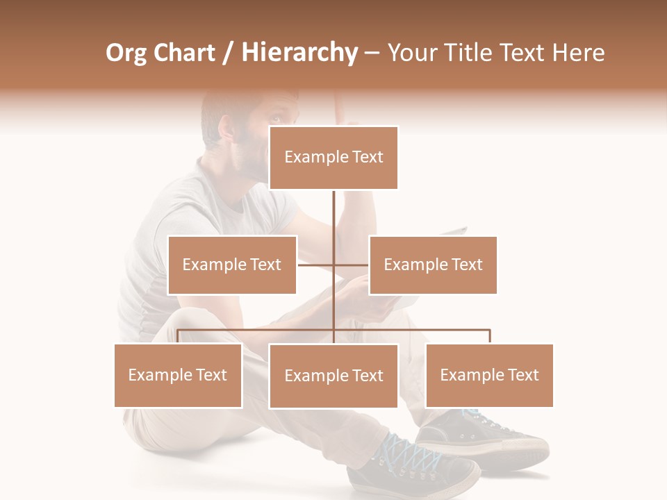 White Tablet Touchscreen PowerPoint Template