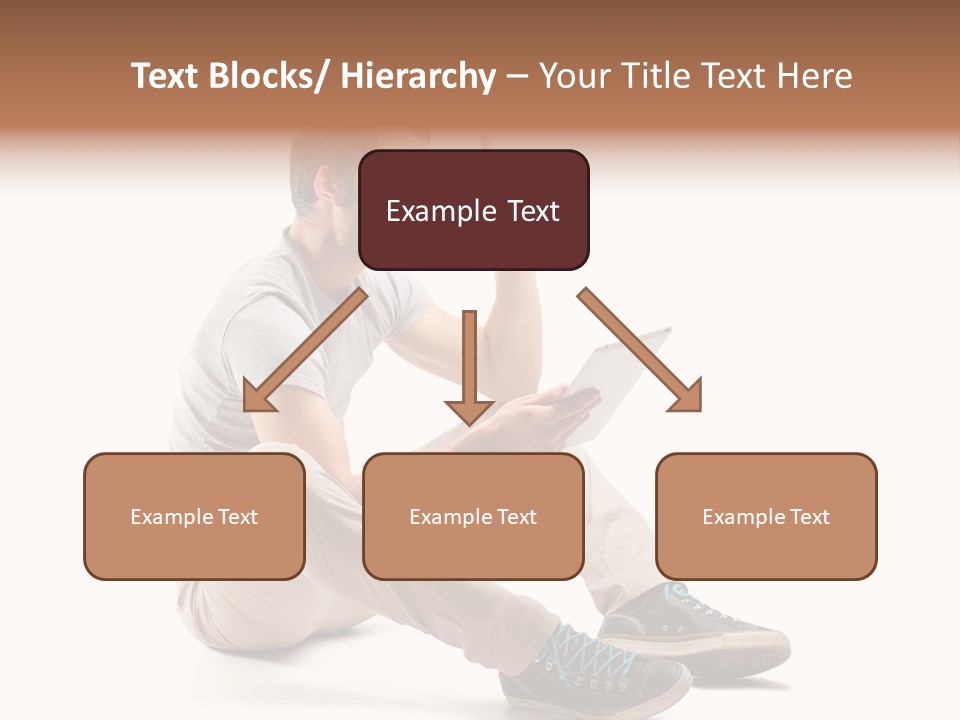 White Tablet Touchscreen PowerPoint Template