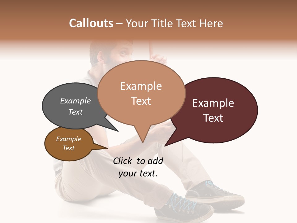 White Tablet Touchscreen PowerPoint Template