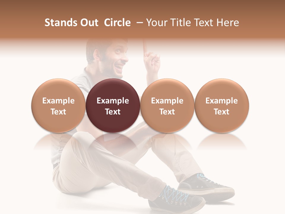 White Tablet Touchscreen PowerPoint Template