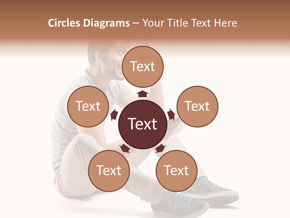 White Tablet Touchscreen PowerPoint Template