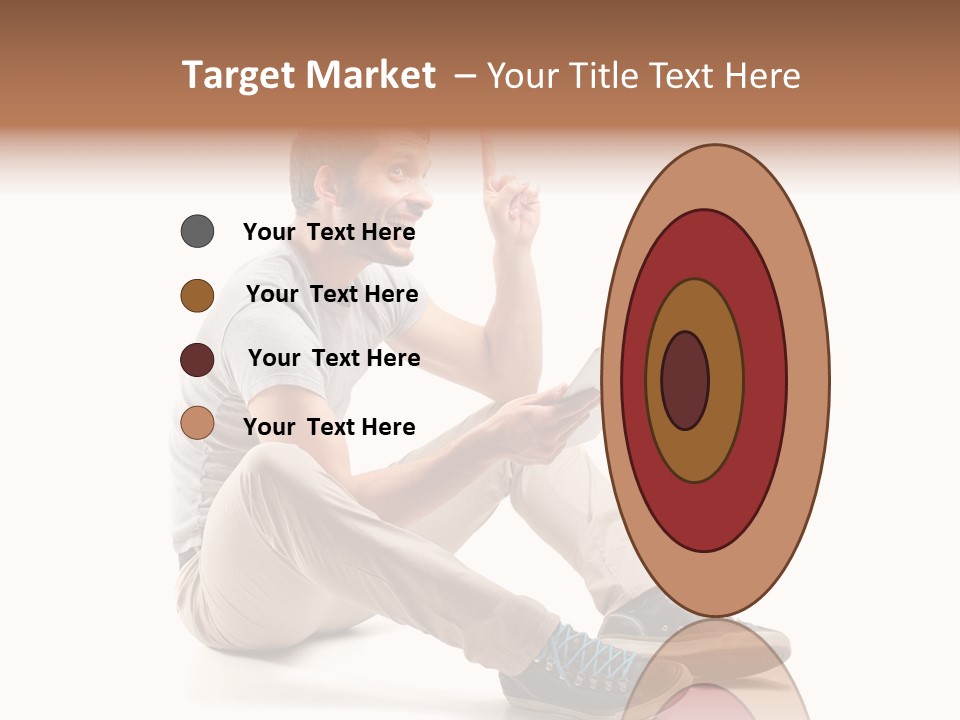 White Tablet Touchscreen PowerPoint Template