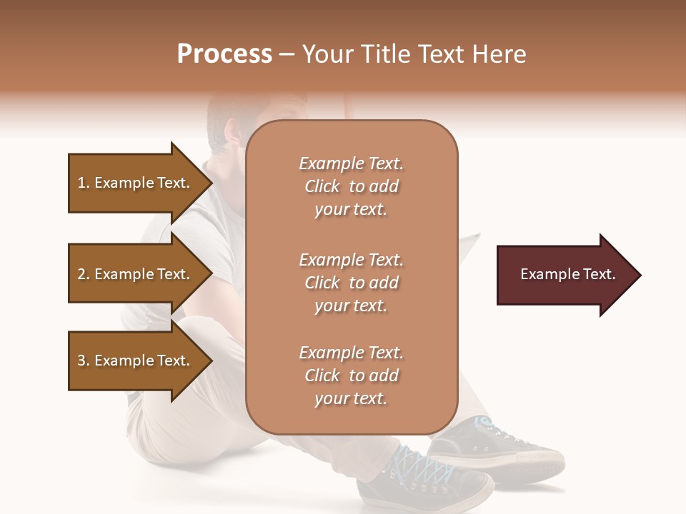 White Tablet Touchscreen PowerPoint Template